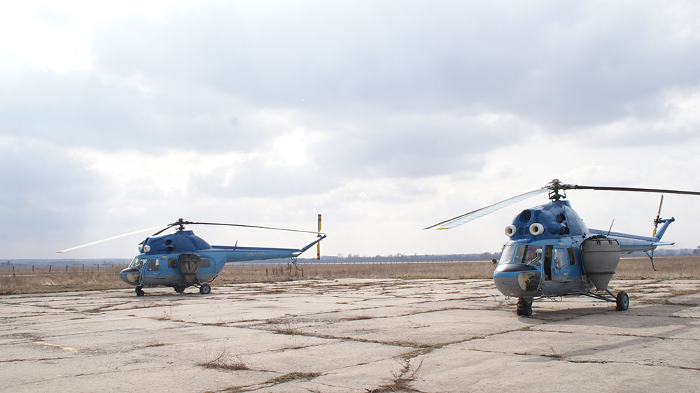 Крім літаків, аеродром "Біла Церква" приймає ще гелікоптери